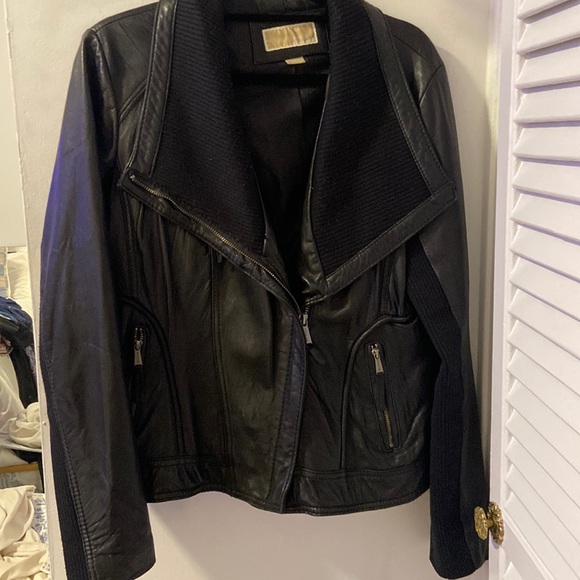 MICHAEL Michael Kors Jackets & Blazers - Michael Michael Kors Leather Jacket